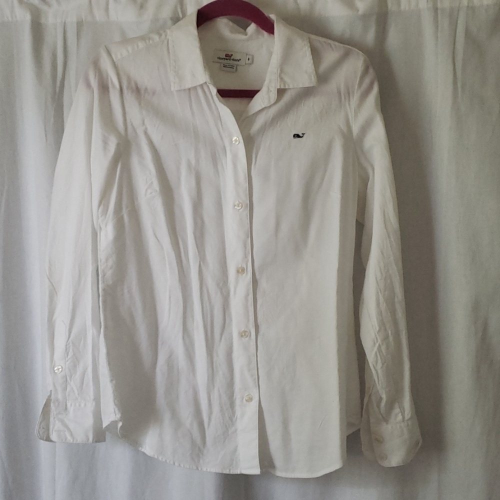 Vineyard vines white Oxford shirt